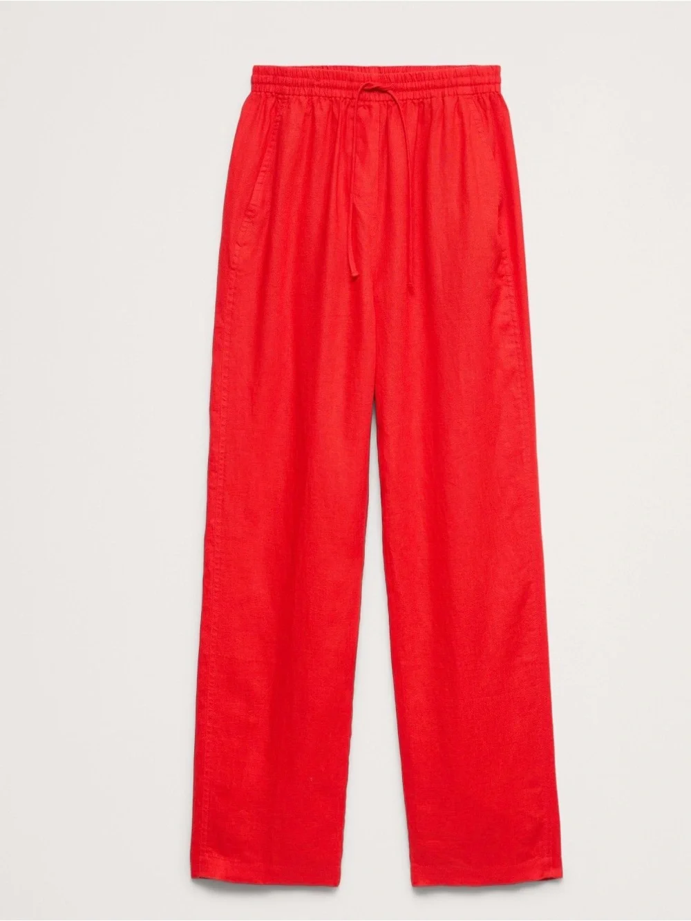 NWT-Banana Republic Getaway Straight Leg Pull On Linen Pant, Large